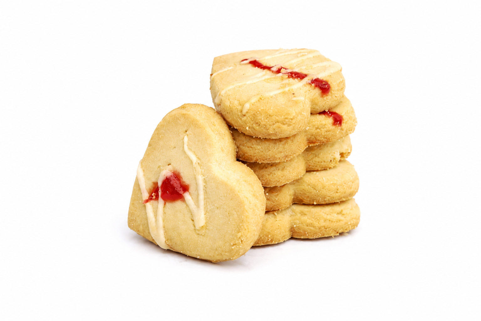 11 Heart Vanilla cookies - Image 1