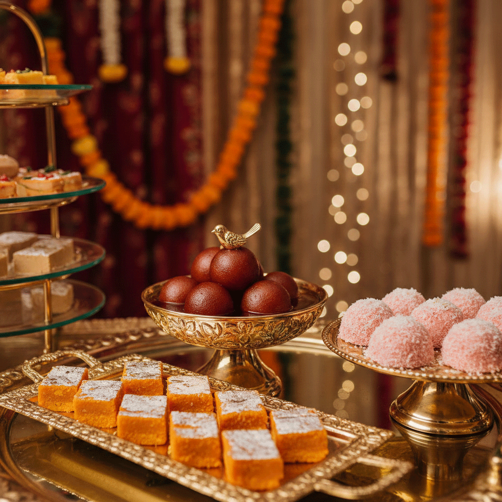 Assorted mithai box from Delhi Sweets & Bakers